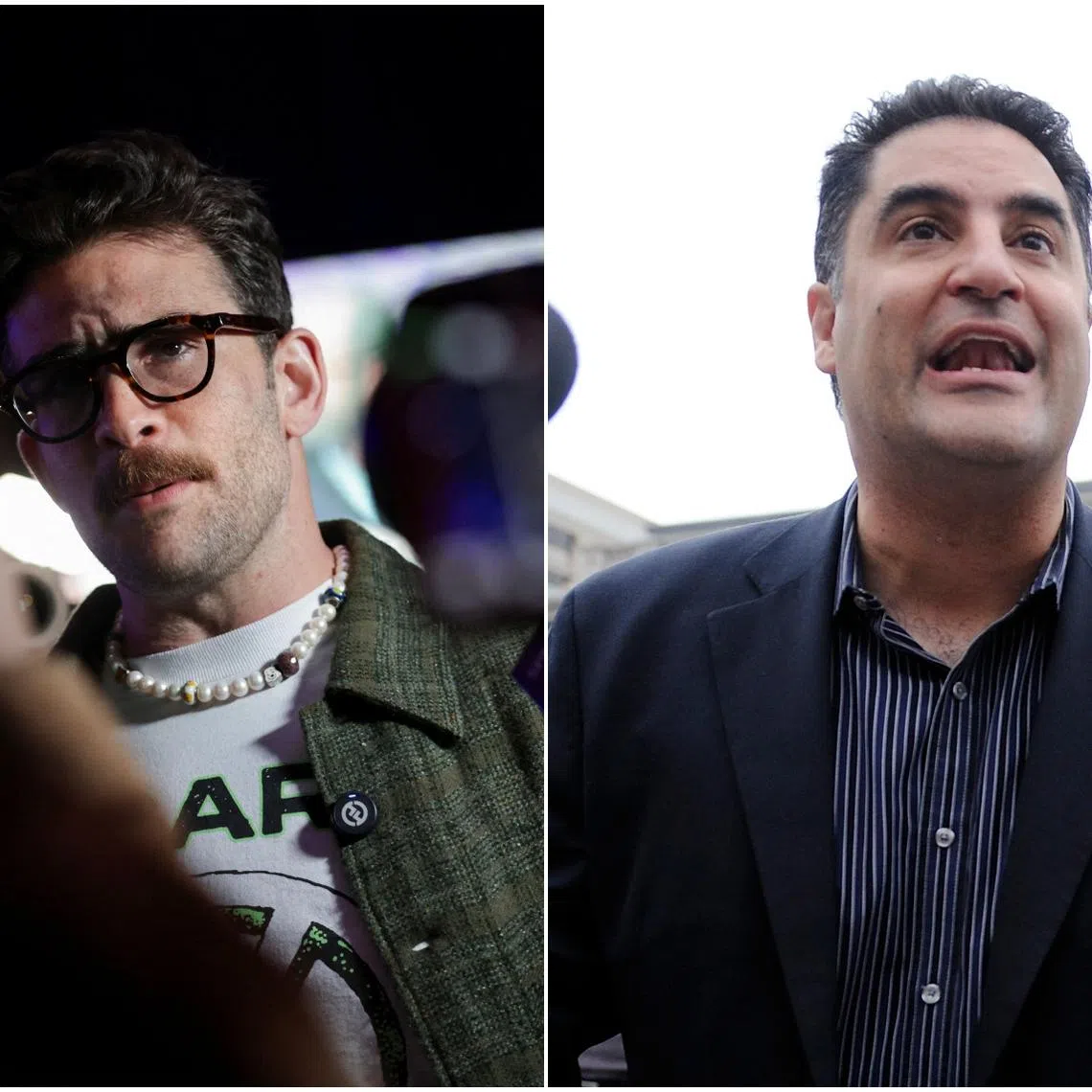 Left-wing Israel critics Cenk Uygur (right) and his nephew Hasan Piker had been due to speak at the SXSW London festival this week.