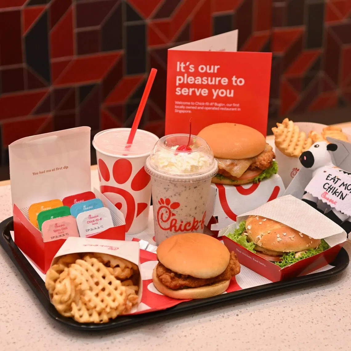 Chick-fil-A Millenia Walk will serve the same items as the brand’s first Singapore restaurant at Bugis+.