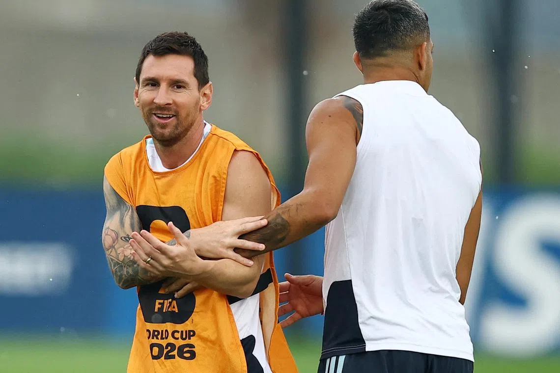 Soccer Football - FIFA World Cup 2026 - Final - Argentina Training - Red Bulls Academy, Morristown, New Jersey, U.S. - July 18, 2026 Argentina's Lionel Messi during training REUTERS/Agustin Marcarian
