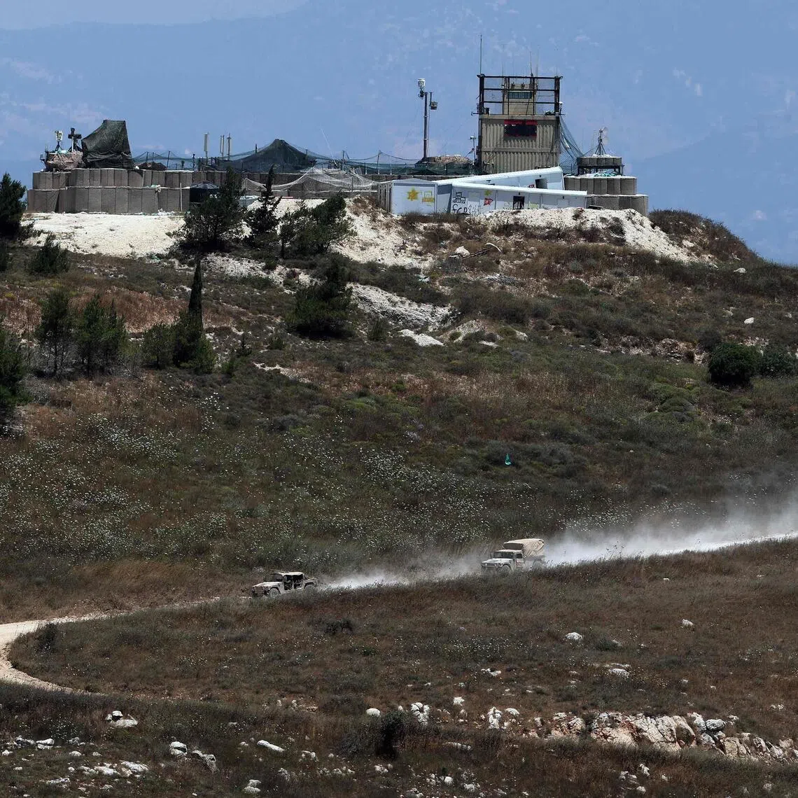 The military said the strike on the truck carrying weapons near the area was carried out to remove a threat to the soldiers.