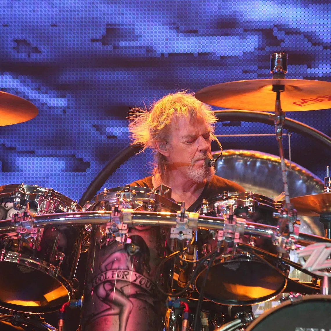 Frank Beard was the drummer of the band known for hits such as Sharp Dressed Man and Legs for 56 years. 