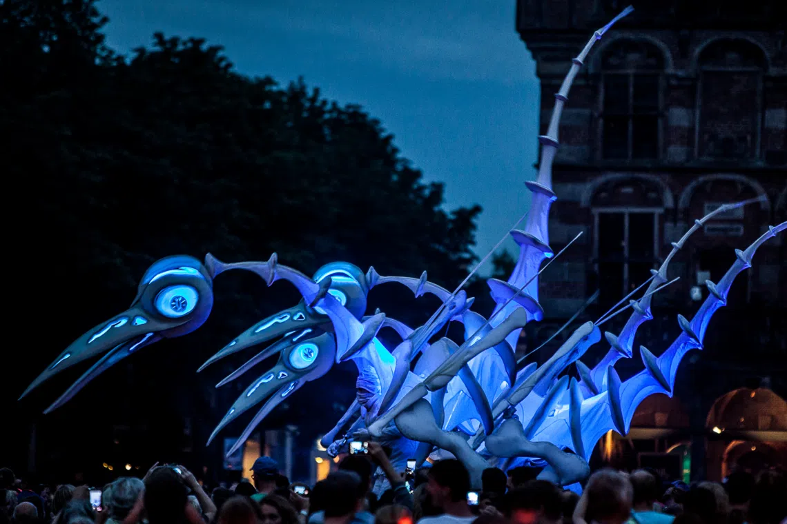 Birdmen by Dutch group Close-Act Theatre.