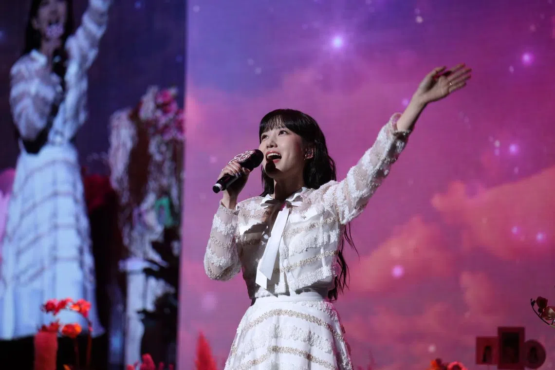 South Korean actress Park Eun-bin at her Singapore fan meeting at the Capitol Theatre on Nov 11, 2022.