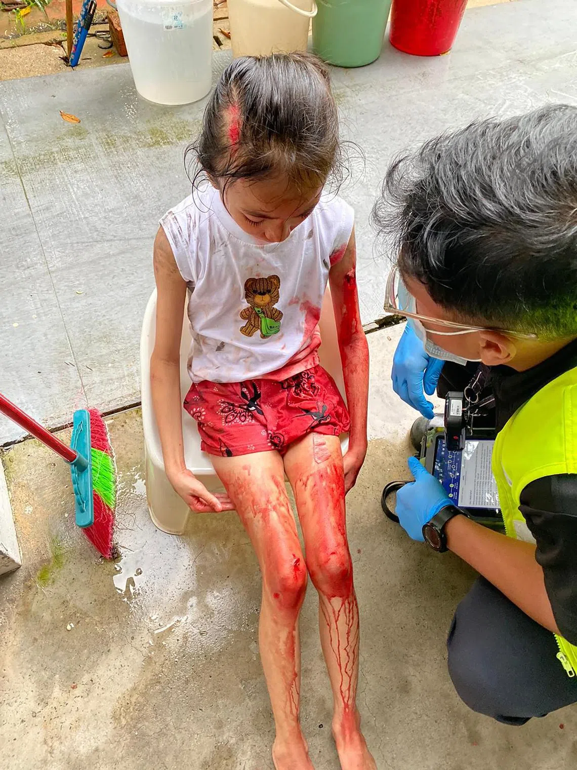 When Mr Norazmi Makmor saw his nine-year-old daughter with red stains all over her body and clothes, he thought she had been playing with watercolours.