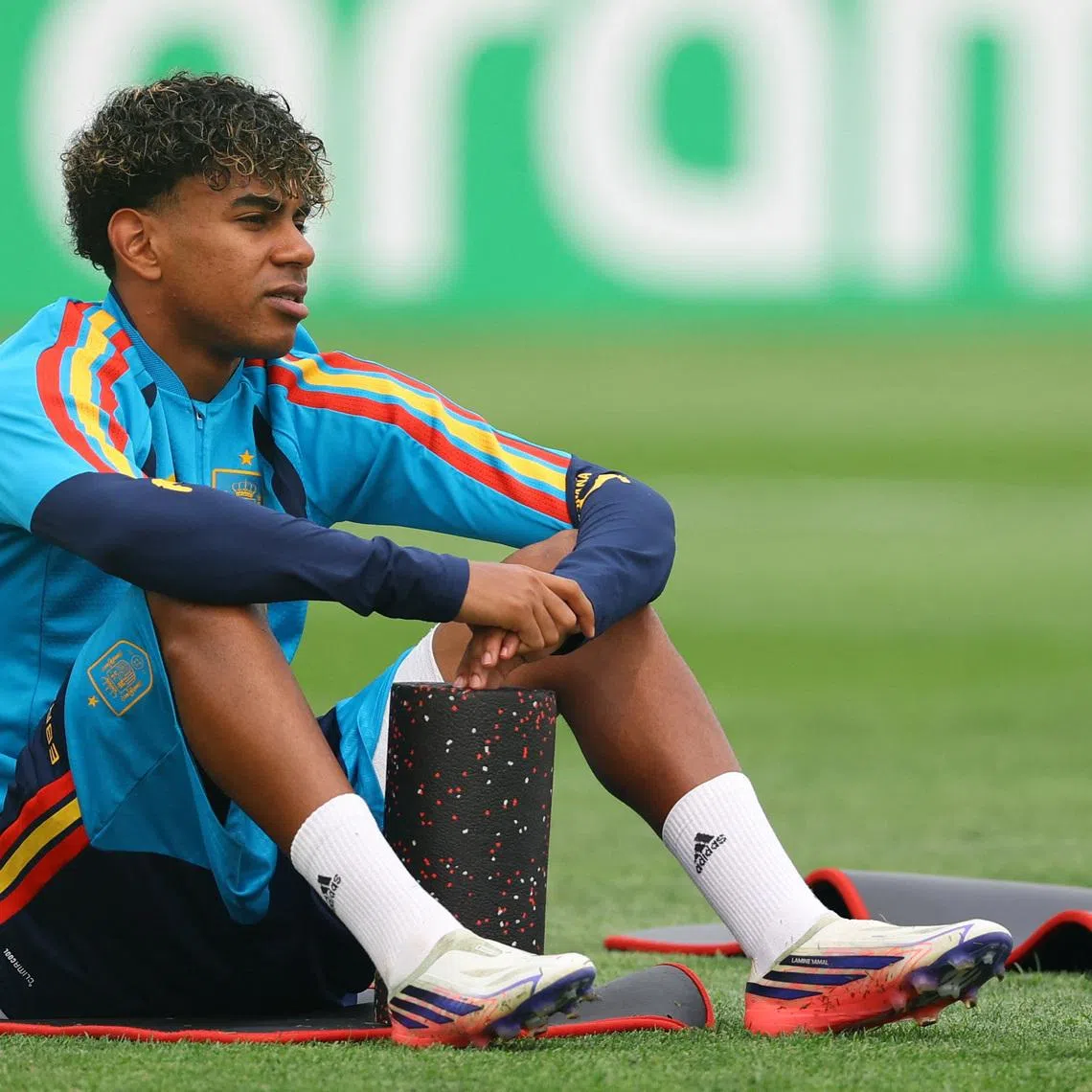 Soccer Football - FIFA World Cup 2026 - Spain training - Melanie Lane Training Grounds, East Hanover, New Jersey, U.S. - July 16, 2026 Spain's Lamine Yamal during training IMAGN IMAGES via Reuters/Vincent Carchietta