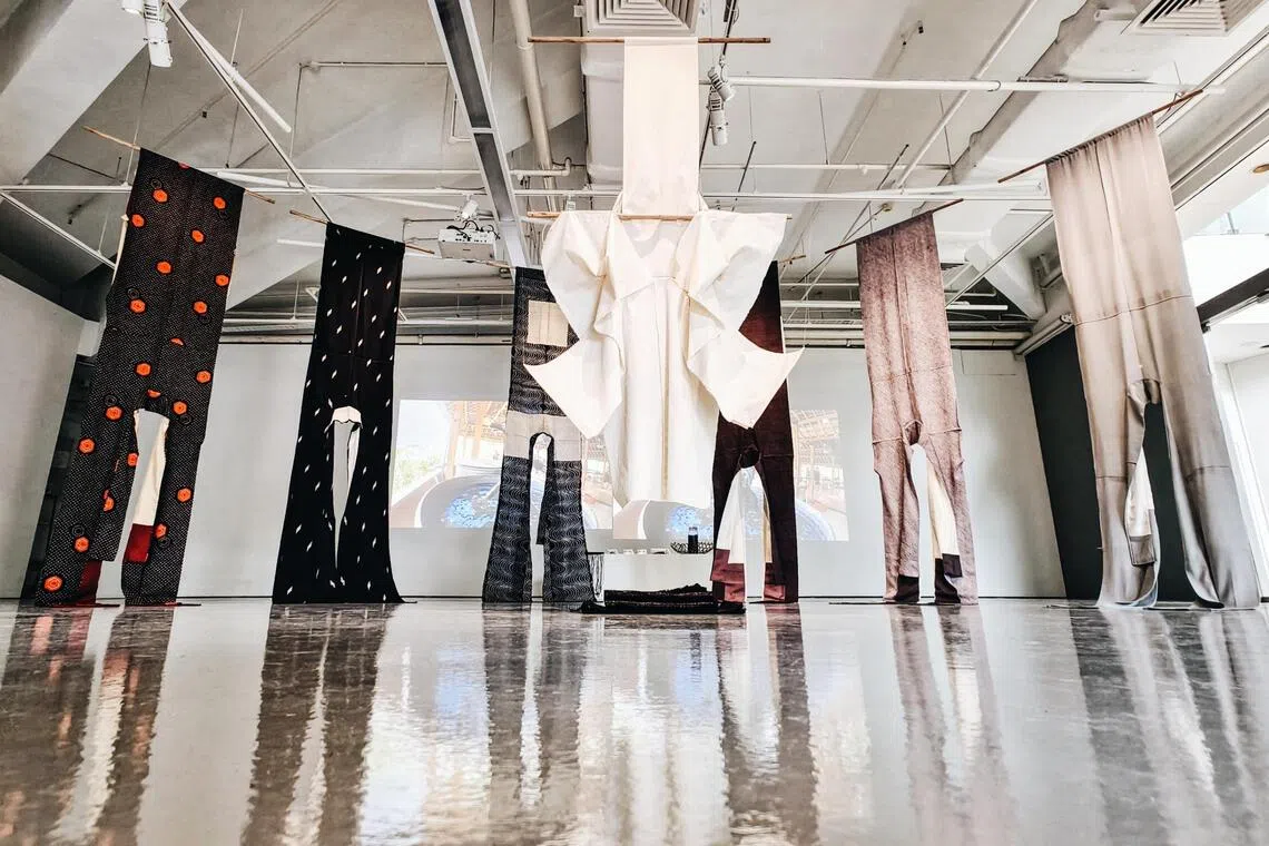 Pauline Lim explored repurposing second-hand kimonos into new garments as part of her course.