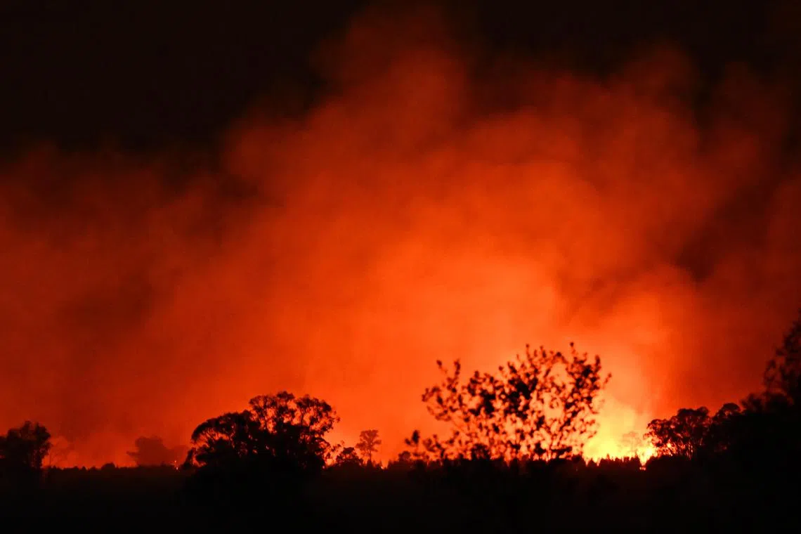 Fire crews were now battling about 20 bushfires across Queensland.
