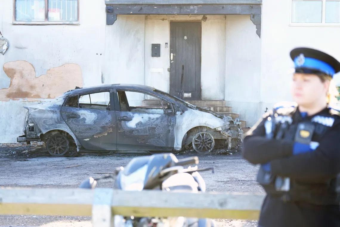 While no one was injured, the blaze caused damage to the mosque’s front entrance and a vehicle parked outside.