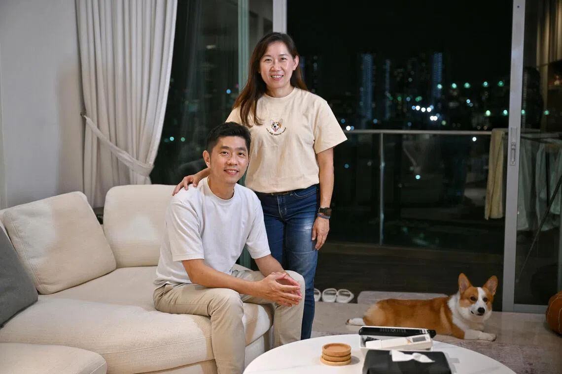 Mr Bob Chia, 52, sales director at an IT firm, with his wife, Ms Lee May Ling, 52, an admin manager, prefer to foster teens rather than babies and toddlers.