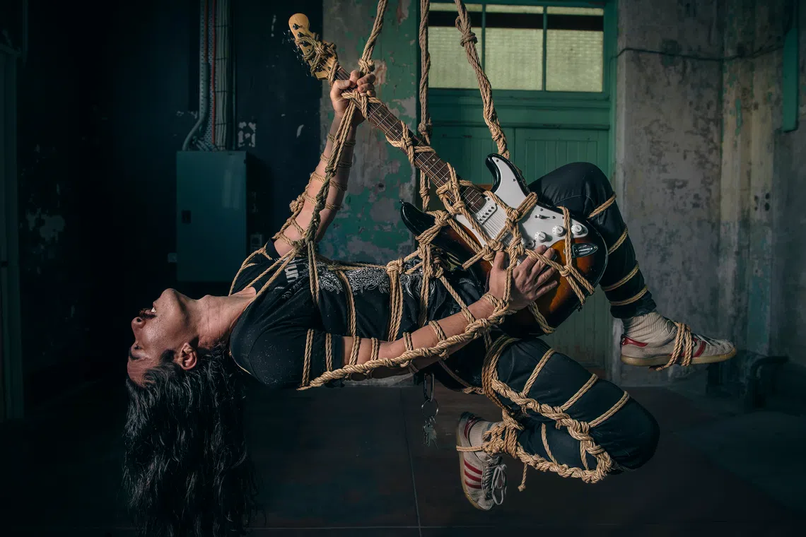 Members of metal Vedic band Rudra will get tied up by dance artists Daniel Kok and Luke George in Still Lives: Singapore.