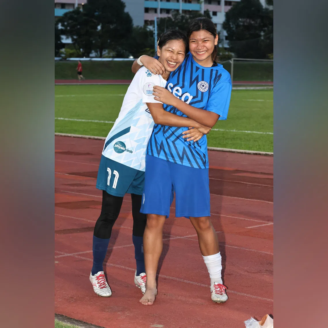 Siti Nurwati Dalduri and her daughter Hannah Tasha Abdullahsiraj played in the same match – albeit for opposing sides – in the Women’s National League on Sept 21.