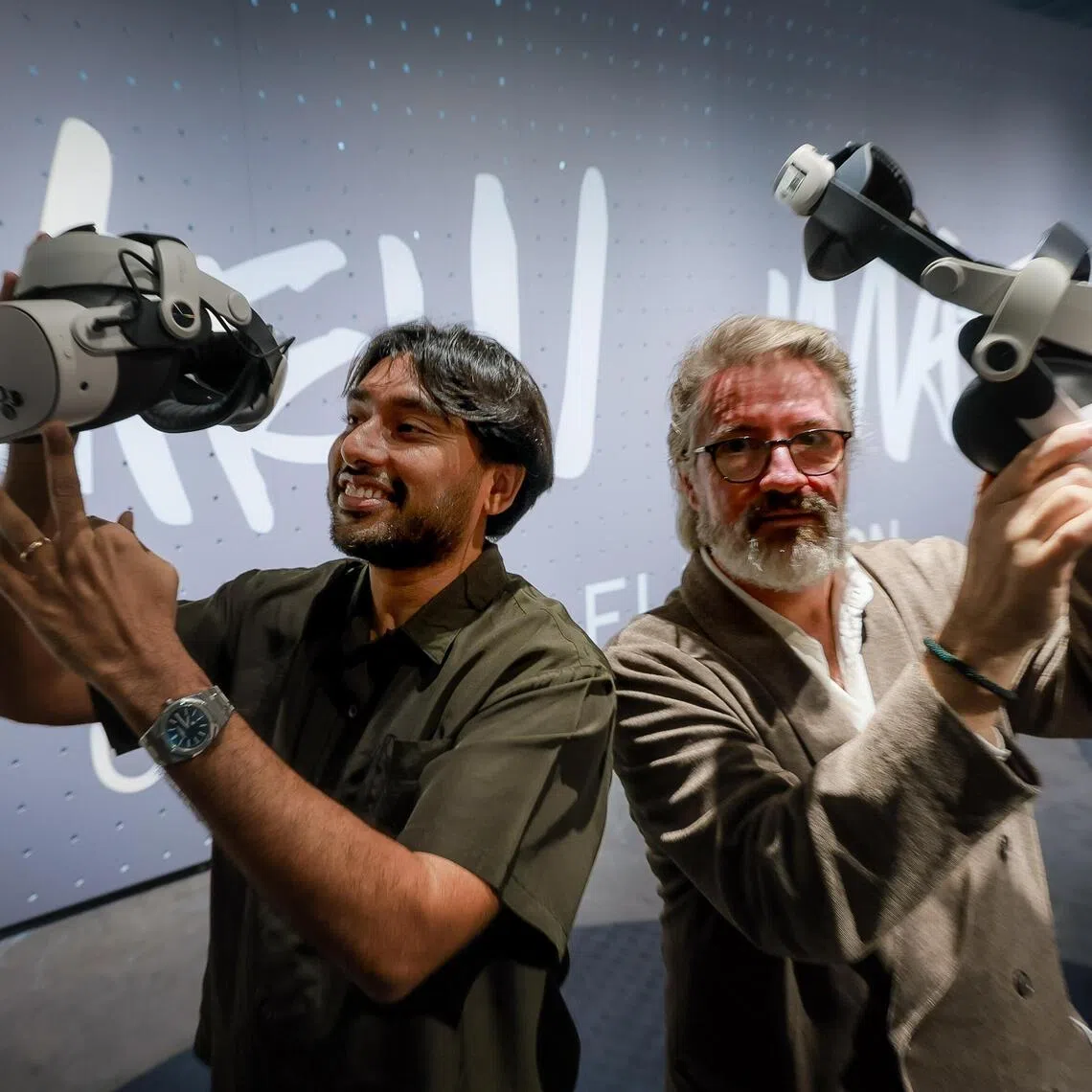 Singapore-based technopreneur Vignesh Sundaresan (left) has commissioned Icelandic-Danish artist Olafur Eliasson for a virtual-reality work at his new space Padimai Art & Tech Studio.