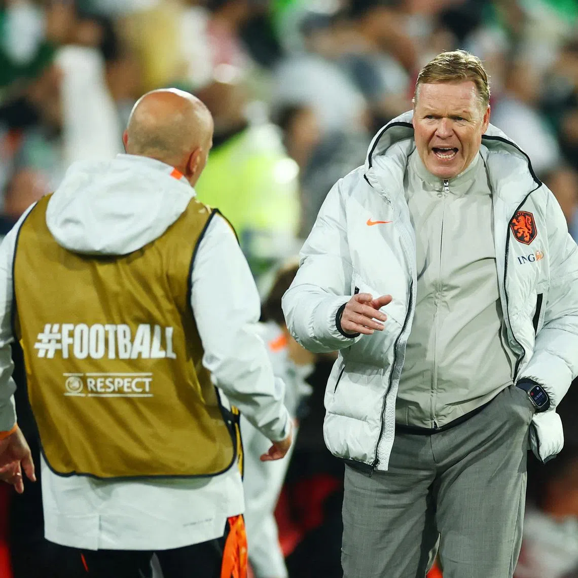 Soccer Football - International Friendly - Netherlands v Algeria - De Kuip, Rotterdam, Netherlands - June 3, 2026 Netherlands coach Ronald Koeman reacts REUTERS/Piroschka Van De Wouw