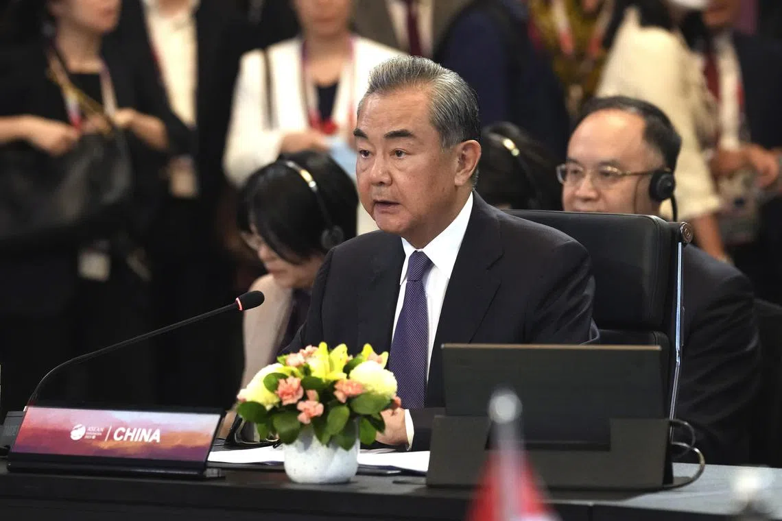 Mr Wang Yi said China will continue to deepen the comprehensive strategic partnership with Asean.