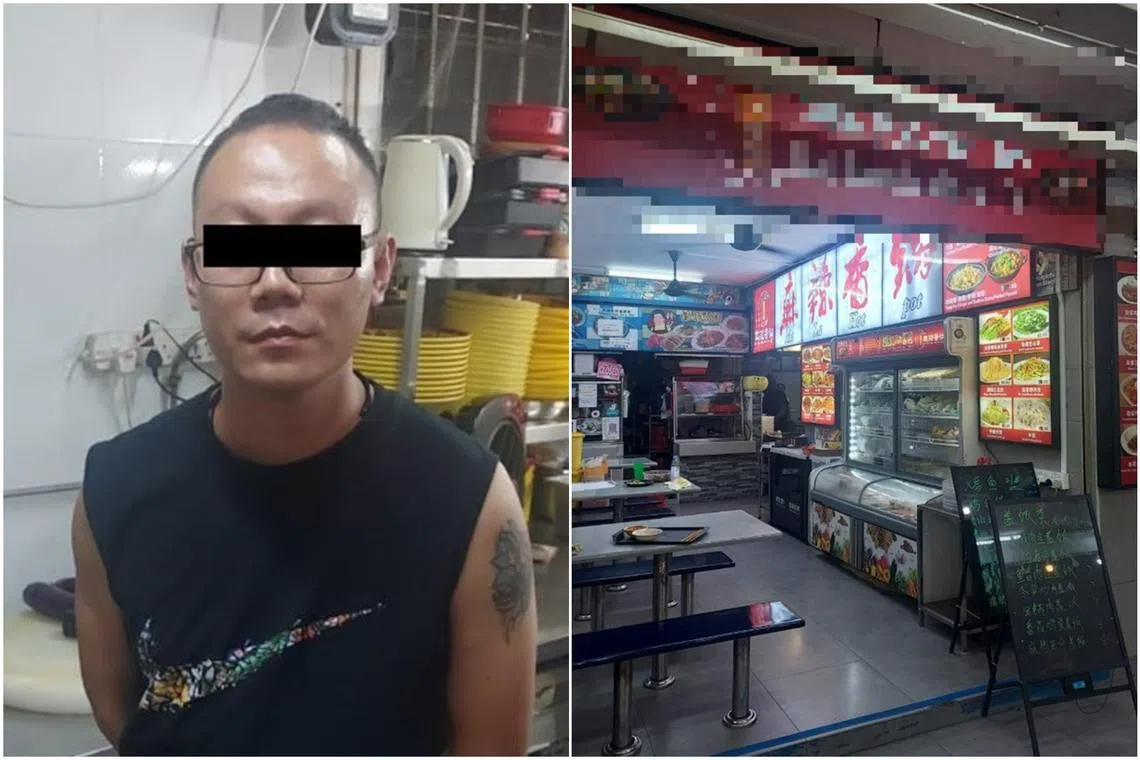 A Chinese national whose visit pass had expired in February 2022 was found working at a food stall in Toa Payoh during a raid in September.
