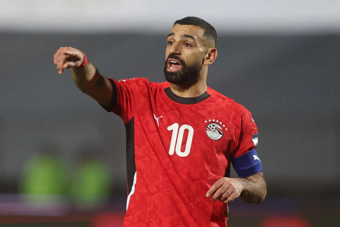 FILE PHOTO: Soccer Football - African Qualifiers - Egypt v Sierra Leone - Cairo International Stadium, Cairo, Egypt - March 25, 2025 Egypt's Mohamed Salah reacts during the match REUTERS/Mohamed Abd El Ghany/ File Photo