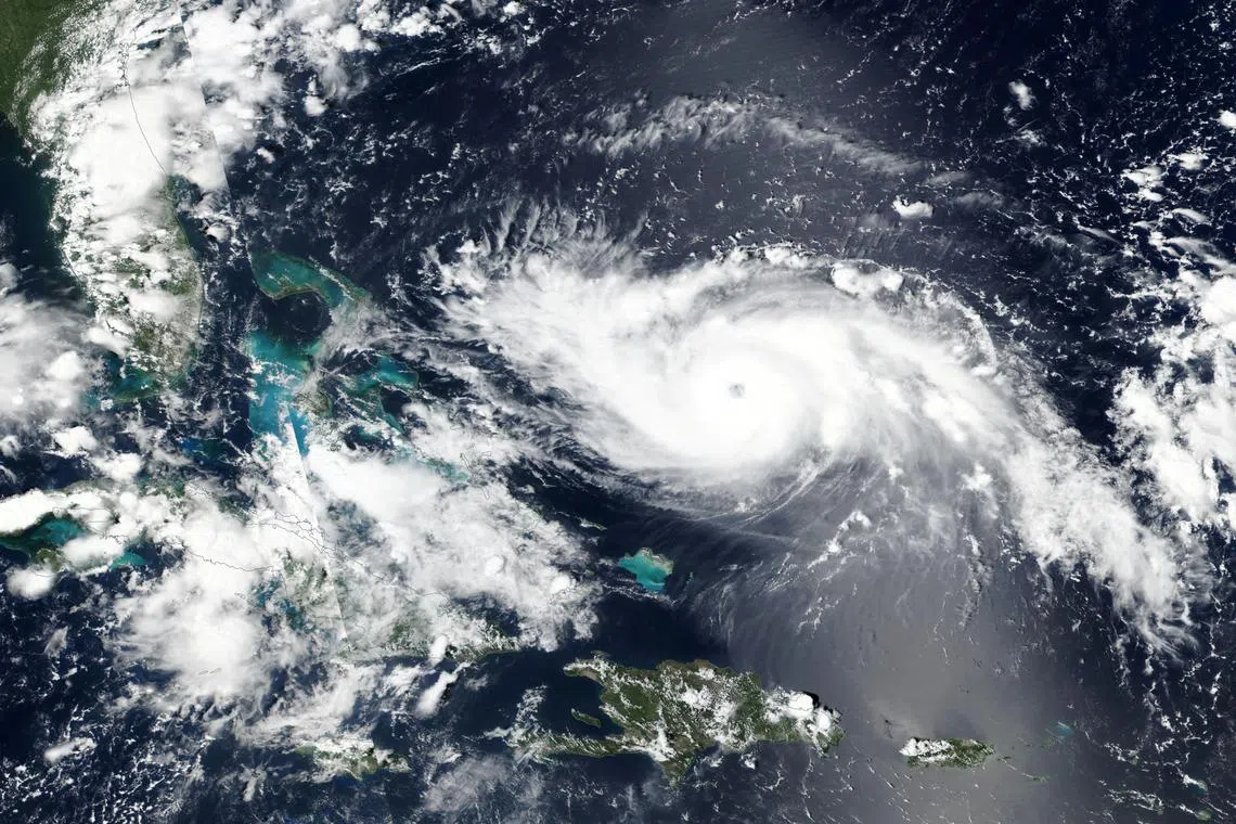 A satellite image of Hurricane Dorian from August 2019. Nasa launched two new satellites that are able to fly over hurricanes or typhoons every hour.