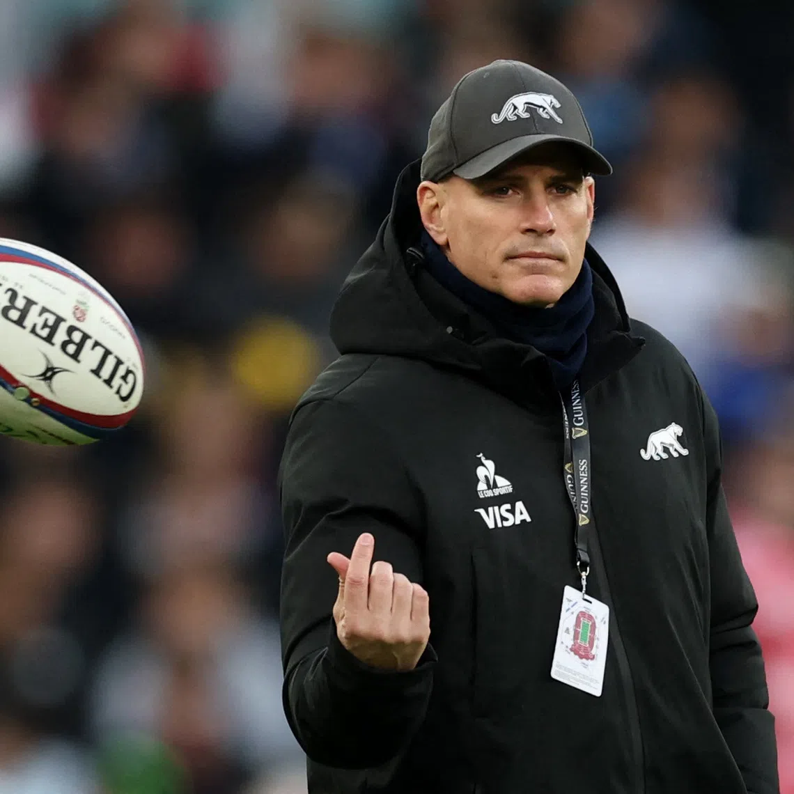 FILE PHOTO: Rugby Union - Autumn Internationals - England v Argentina - Allianz Stadium, Twickenham, London, Britain - November 23, 2025 Argentina head coach Felipe Contepomi during the warm up before the match Action Images via Reuters/Paul Childs/File Photo