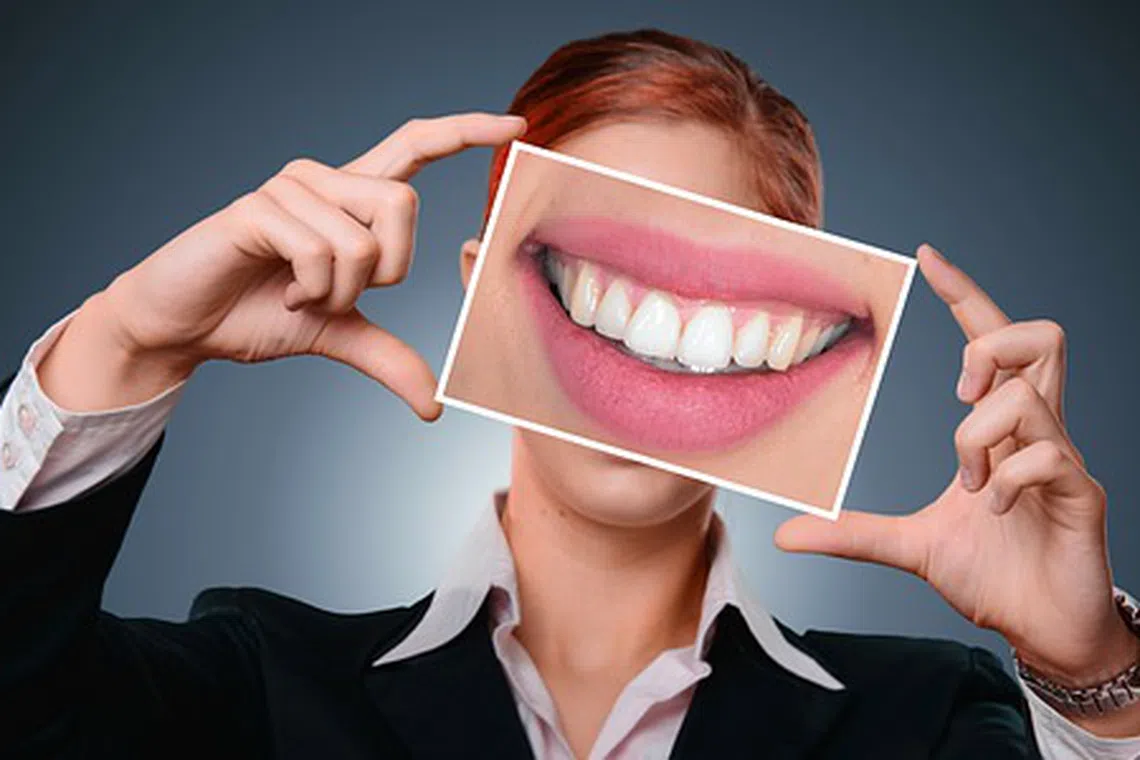 woman, smile, teeth