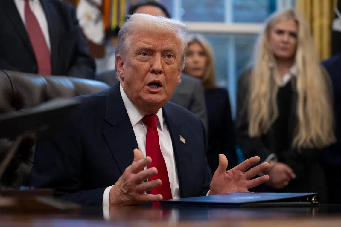 Mr Donald Trump hailed what he called a decline in inflation since he took office, arguing that food prices and energy prices were coming down.