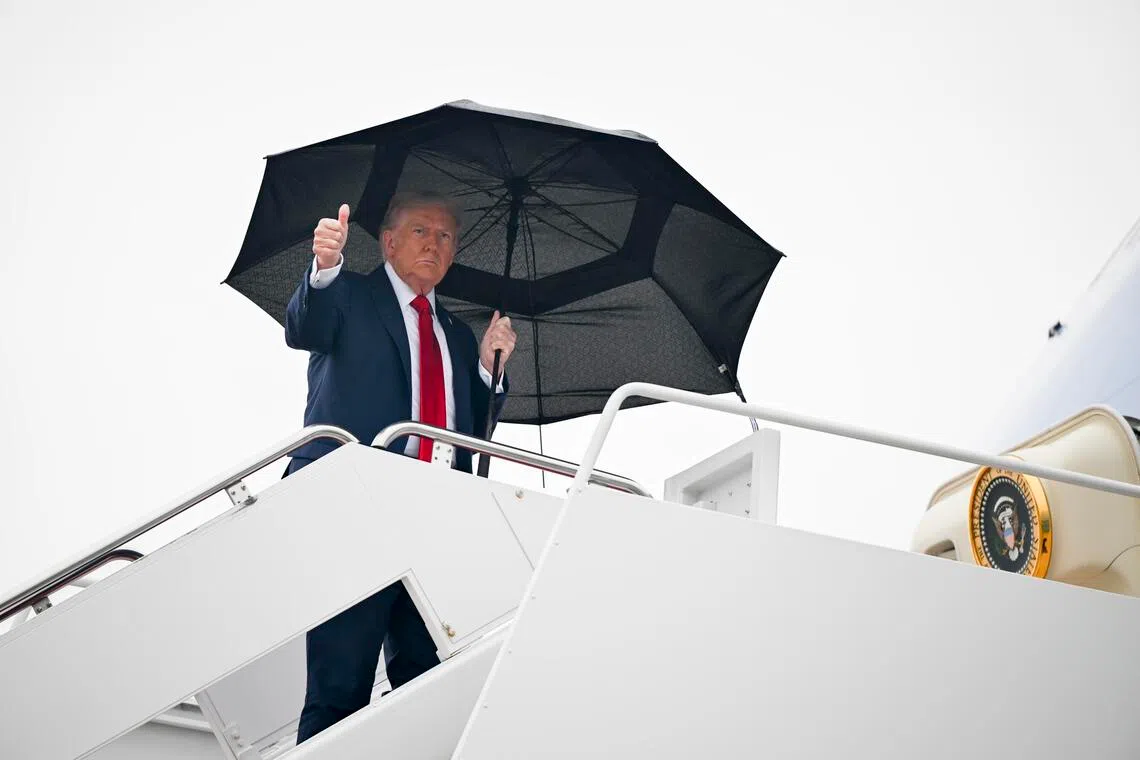 Speaking before he boarded at Joint Base Andrews near Washington, Mr Trump said his visit to the Middle East was going to be a “very special time”.