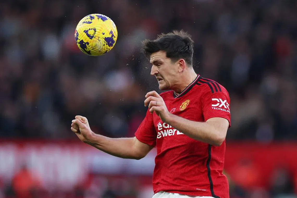 Soccer Football - Premier League - Manchester United v Luton Town - Old Trafford, Manchester, Britain - November 11, 2023 Manchester United's Harry Maguire in action REUTERS/Phil Noble