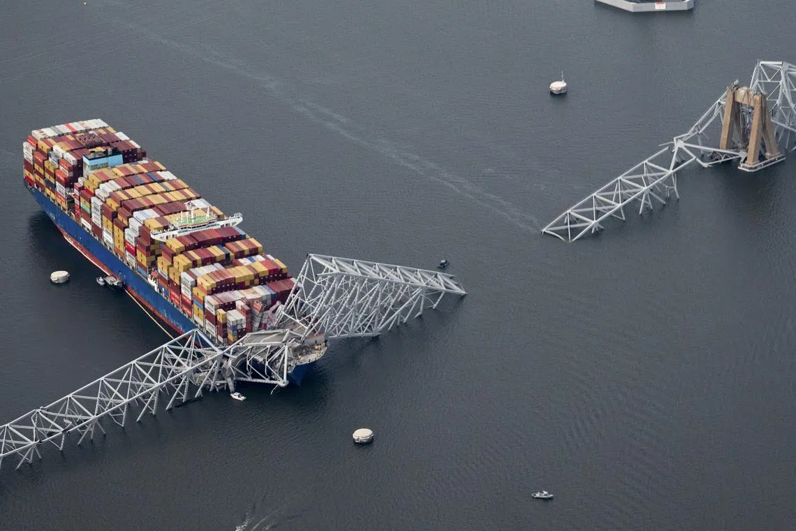 The disaster has paralysed shipping in and out of the Port of Baltimore. 