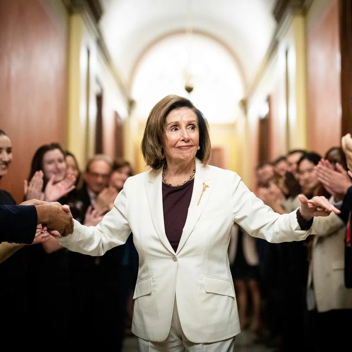 Mrs Nancy Pelosi, the first woman to become speaker of the House, has announced that she will not run for re-election.