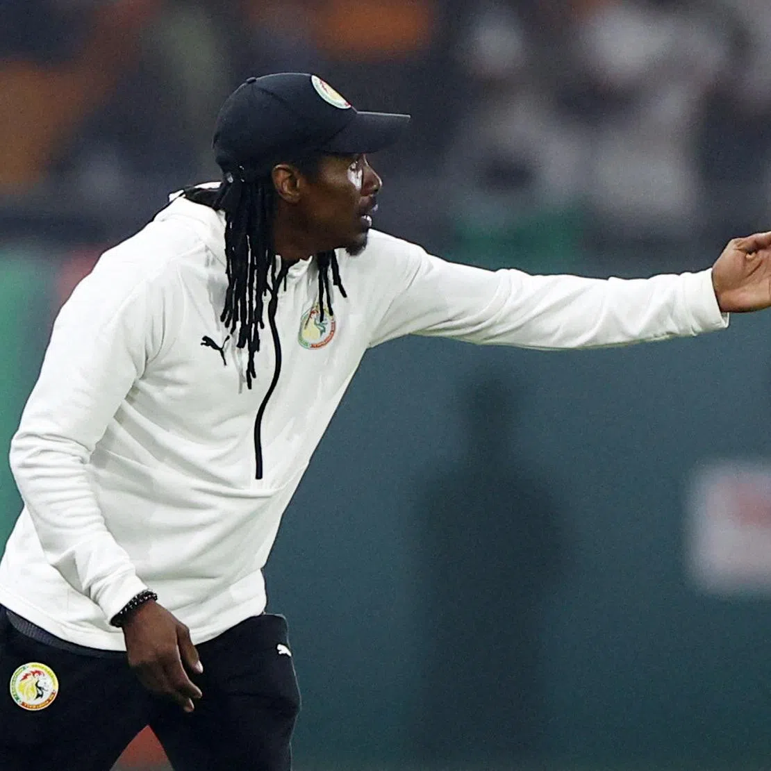 Soccer Football - Africa Cup of Nations - Round of 16 - Senegal v Ivory Coast - Charles Konan Banny Stadium, Yamoussoukro, Ivory Coast - January 29, 2024  Senegal coach Aliou Cisse REUTERS/Siphiwe Sibeko