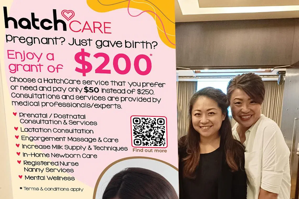 Frances Wong (left) and Diora Henson, both in their 40s, set up a social enterprise to help women going through difficult pregnancies.