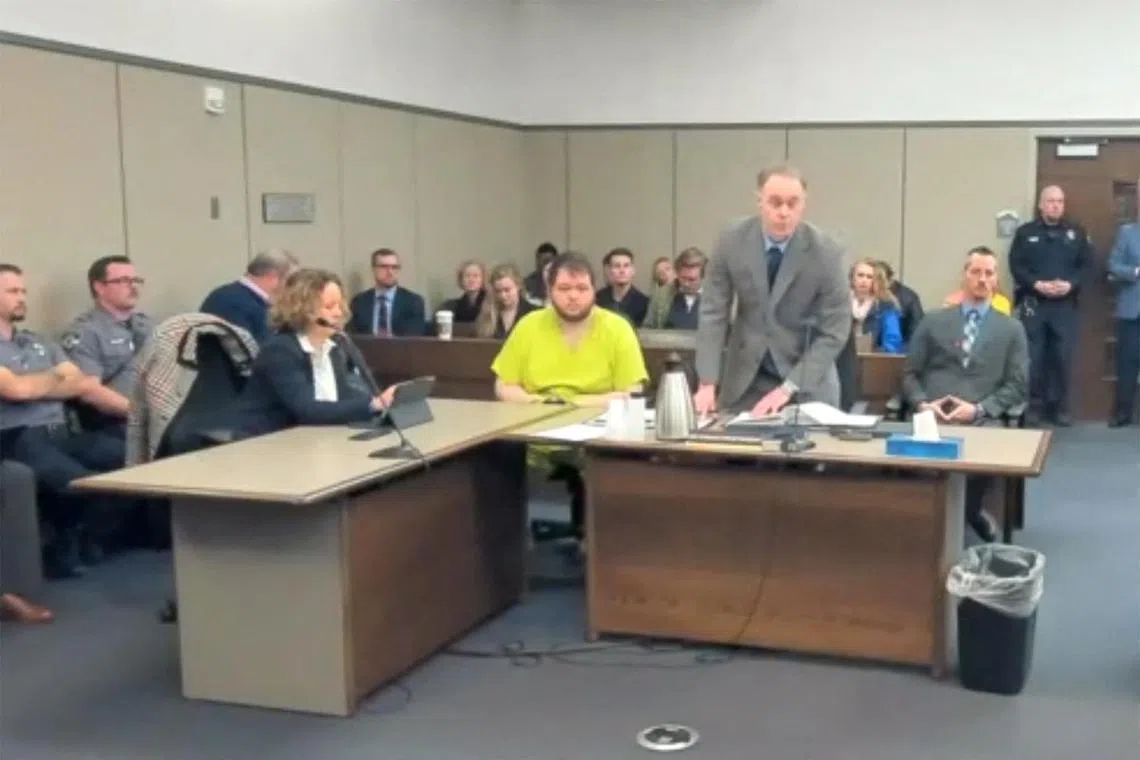 Anderson Lee Aldrich is formally charged at a hearing in Colorado Springs, on Dec 6, 2022.