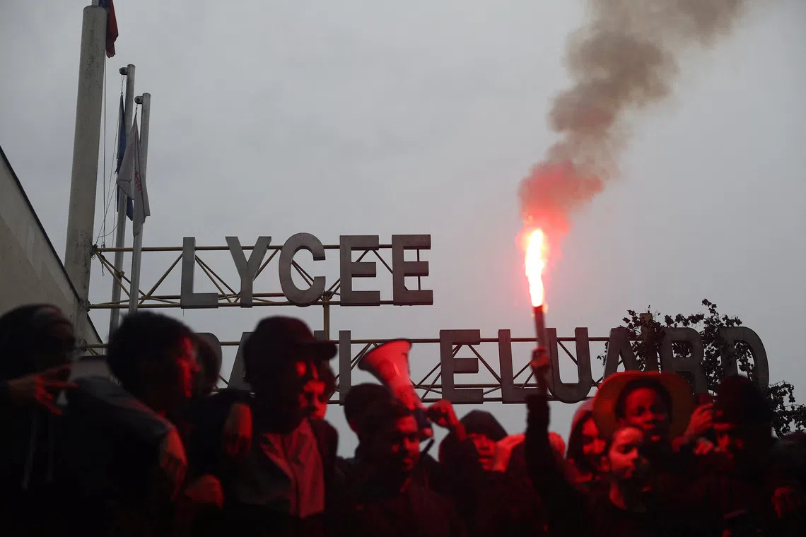 Dozens injured in French student protests over school resources