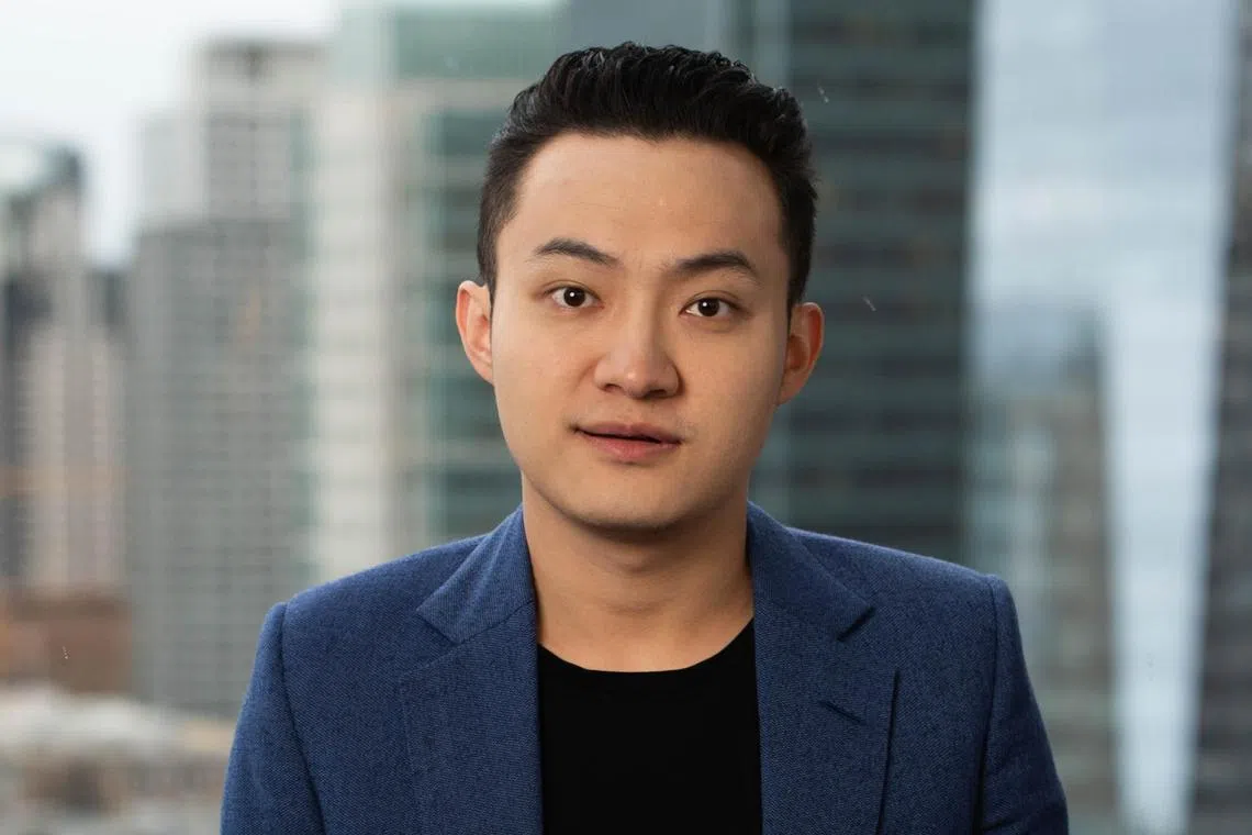 Mr Justin Sun, 32, said earlier this year that he is the biggest holder of the HT digital token.