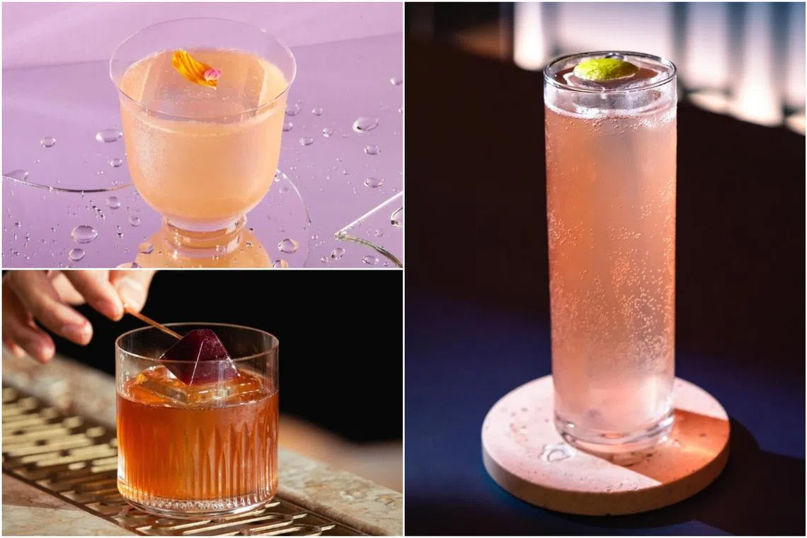 (Clockwise from top left) Jigger & Pony, Fura and Atlas were among the 11 Singapore bars making the Asia's 50 Best Bars ranking.
