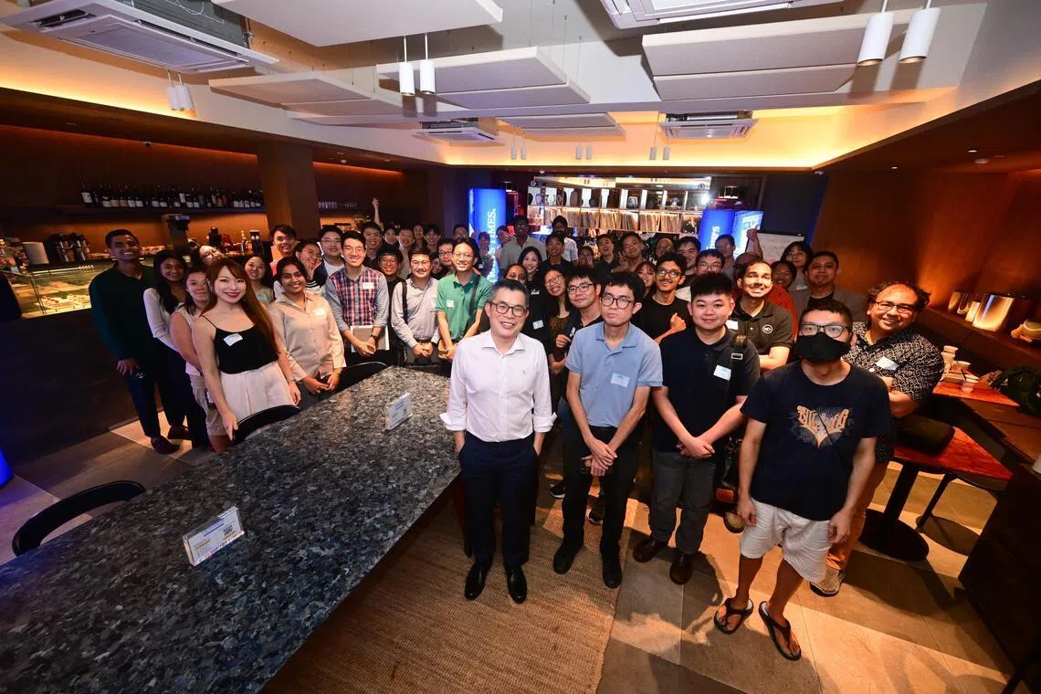 The group discussions were facilitated by 11 members of ST’s editorial team, including ST editor Jaime Ho (front row, left) and ST associate editor Zakir Hussain (second row, right).