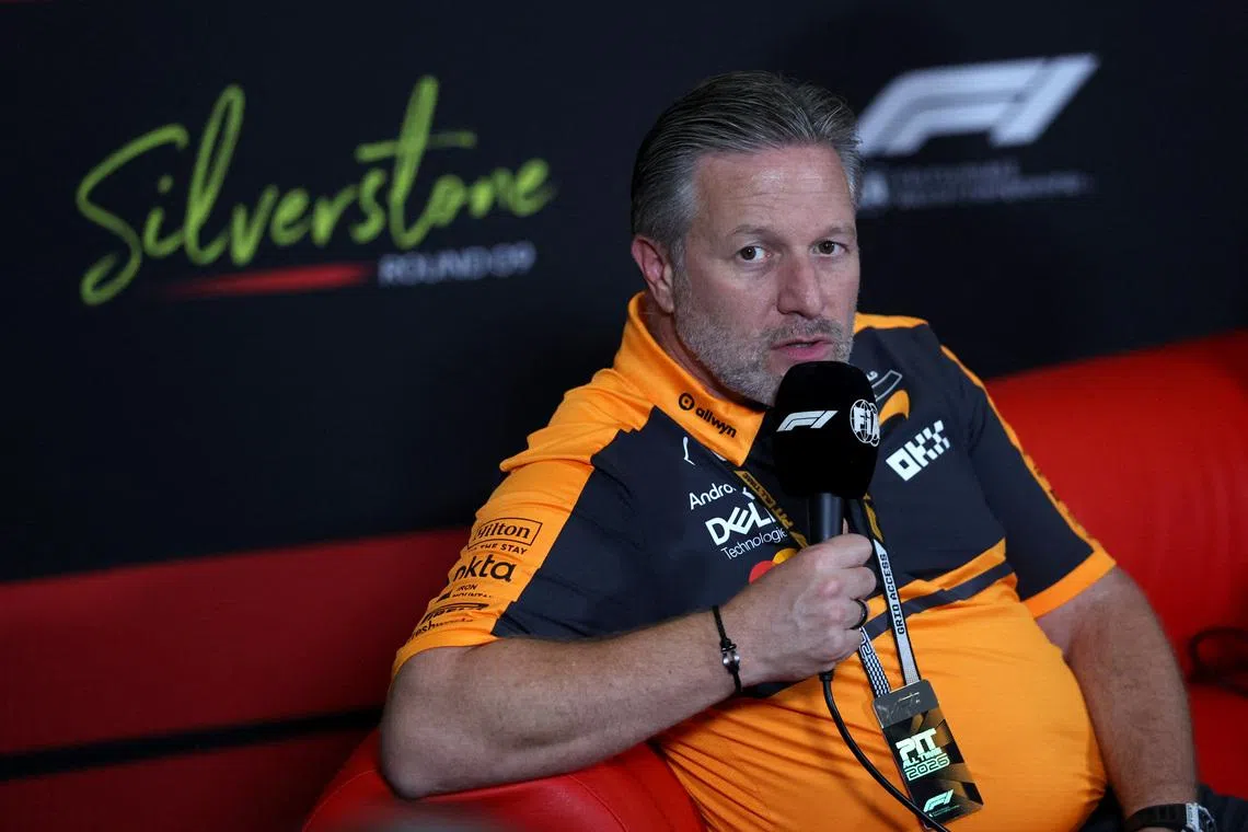 Formula One F1 - British Grand Prix - Silverstone Circuit, Silverstone, Britain - July 3, 2026 McLaren chief executive Zak Brown during press conference REUTERS/Suzanne Plunkett