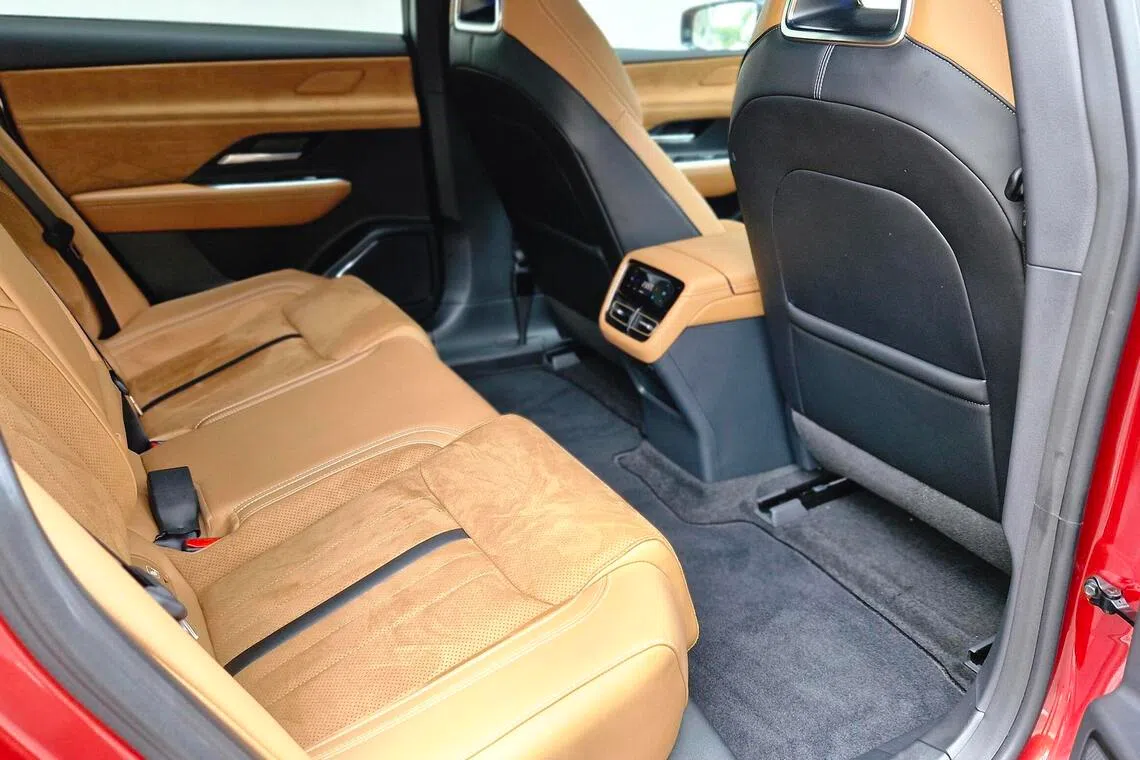 Room to spare: There is plenty of wiggle room in the rear, with a flat floor that is slightly raised.