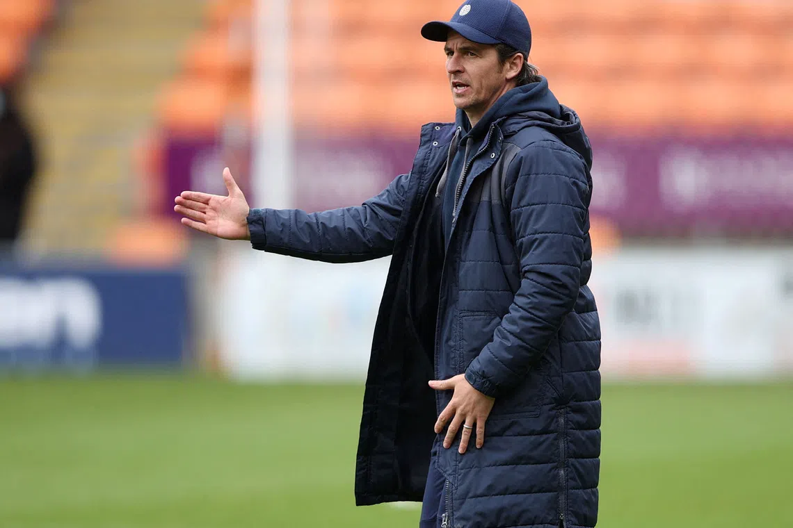 FILE PHOTO: Soccer Football - League One - Blackpool v Bristol Rovers - Bloomfield Road, Blackpool, Britain - May 9, 2021 Bristol Rovers manager Joey Barton after the match Action Images/Molly Darlington /File Photo