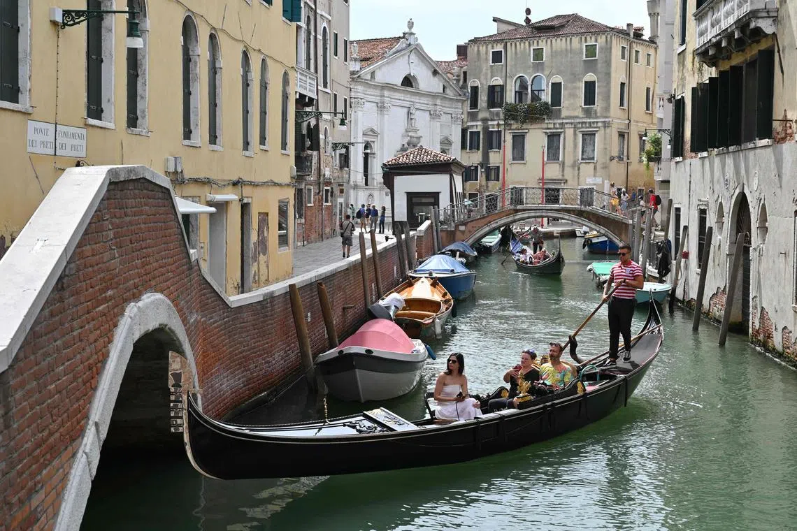Venice is in danger from rising water levels, and could be downgraded to "at risk", which is the first step towards exclusion from the Unesco list.