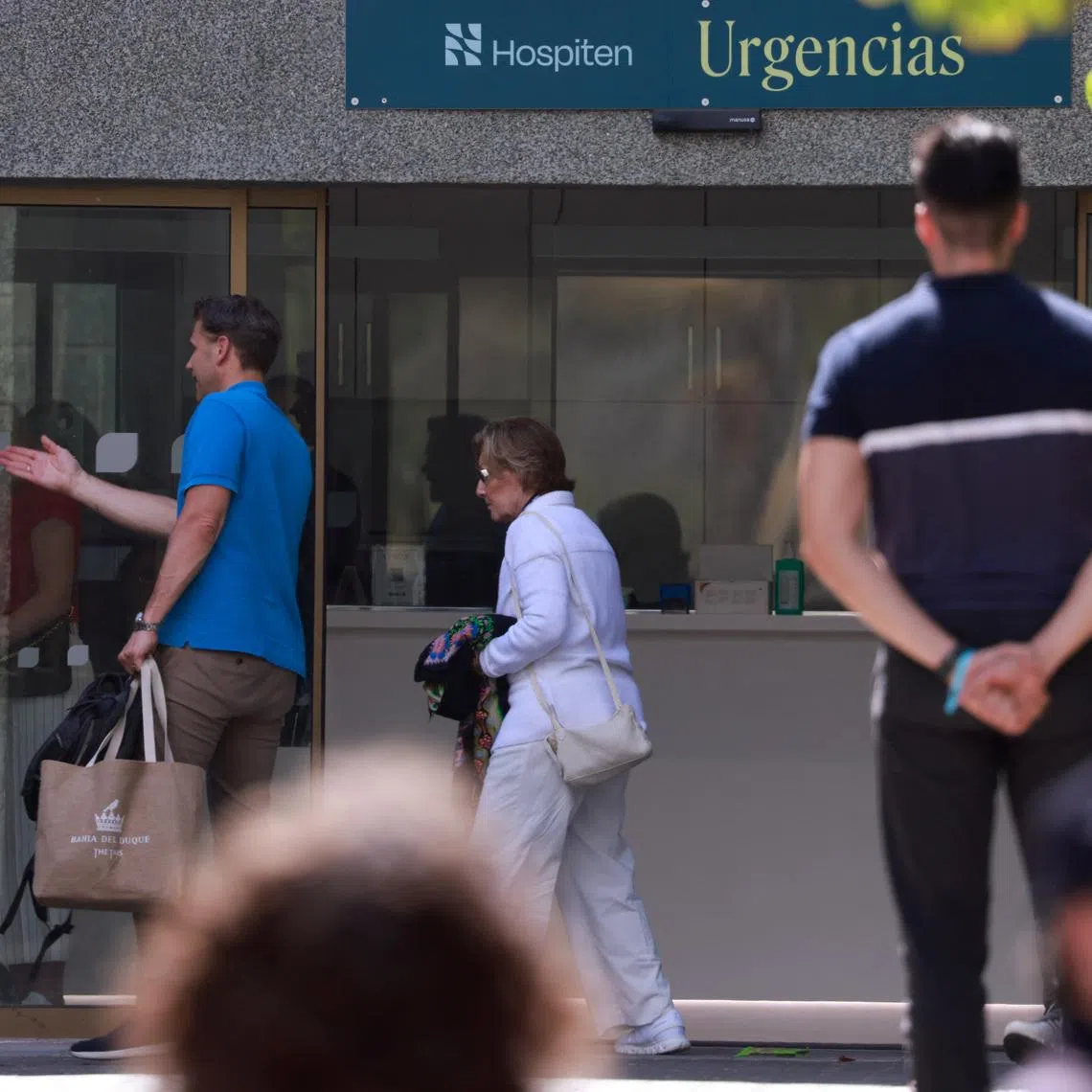 Norway's Queen Sonja arrives at the hospital where Norway's King Harald was taken on Tuesday after suffering from an infection and dehydration, according to the royal palace, in Arona, Tenerife island, Spain, February 25, 2026. REUTERS/Borja Suarez