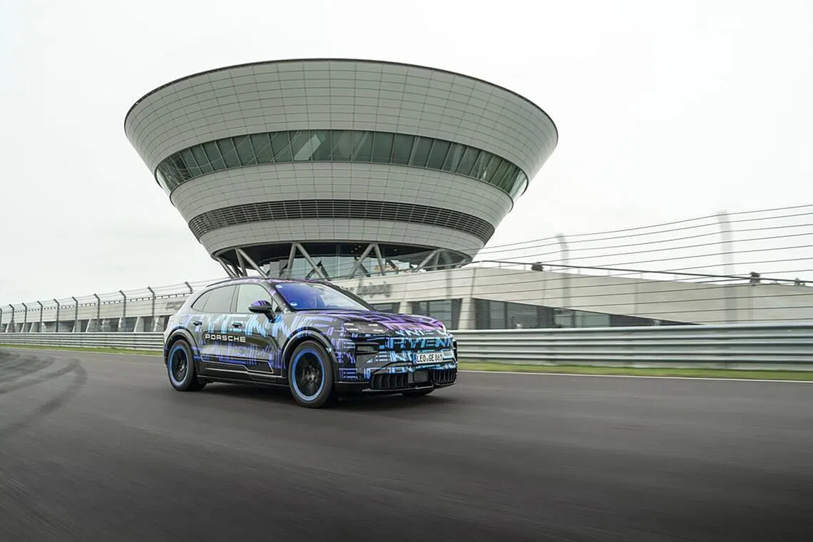 Fast charger: The electric Cayenne packs 900kW of power and takes just 3 seconds to get from 0 to 100kmh.