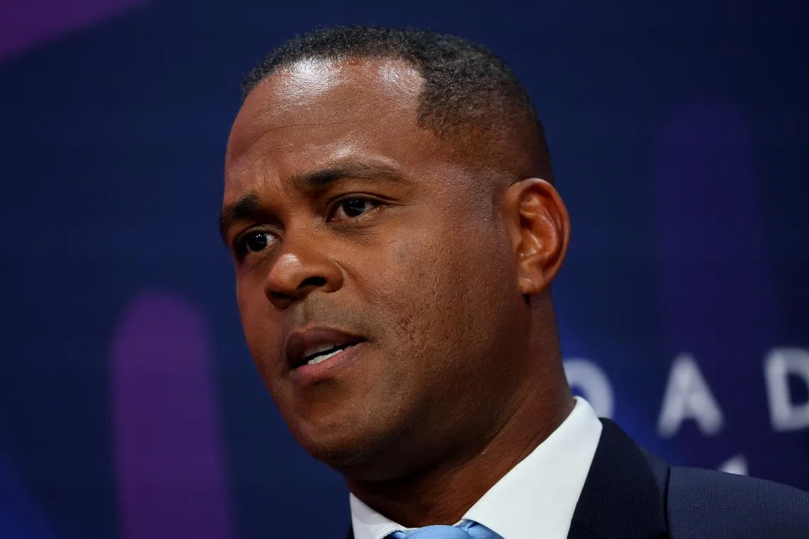 Soccer Football - Champions League - Quarter-Final and Semi-Final draw - Nyon, Switzerland - March 17, 2023 Patrick Kluivert during the draw REUTERS/Denis Balibouse/ File Photo