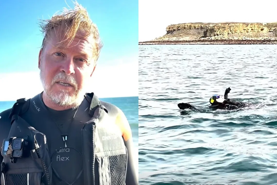 Karl Bushby, a 57-year-old former paratrooper, arrived back in the UK on Oct 5, after swimming across the English Channel. He set off for home from Chile in November 1998.