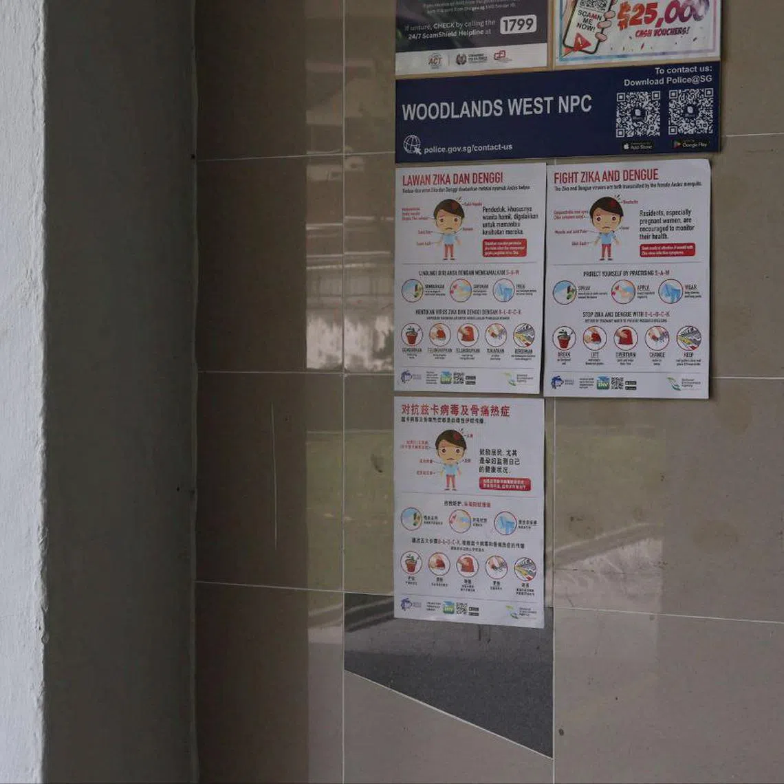 The NEA has commenced wastewater and mosquito surveillance in the area.