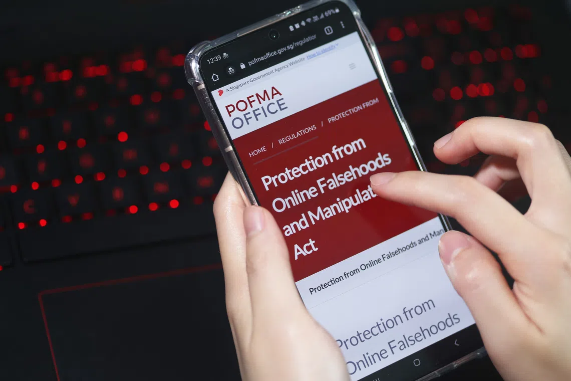 In its statement on Oct 9, the Ministry of Home Affairs said the Pofma direction was to address two false statements of fact.