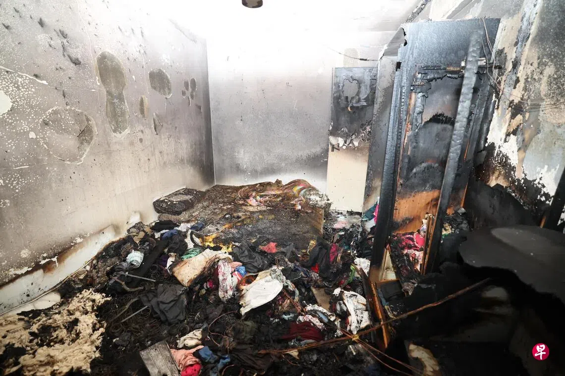 Two fires break out in same Punggol HDB block; firefighters among six taken to hospital