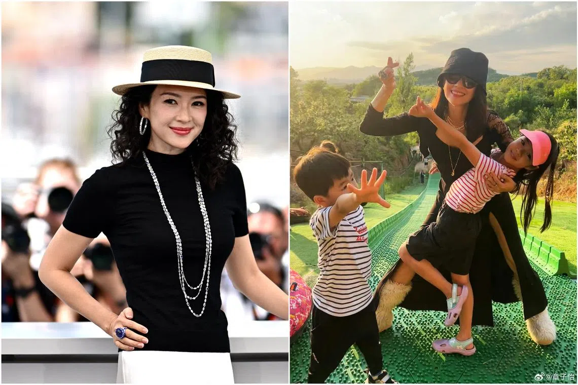 This is the first time that Zhang Ziyi is celebrating Children’s Day with her kids after announcing her divorce in October 2023.