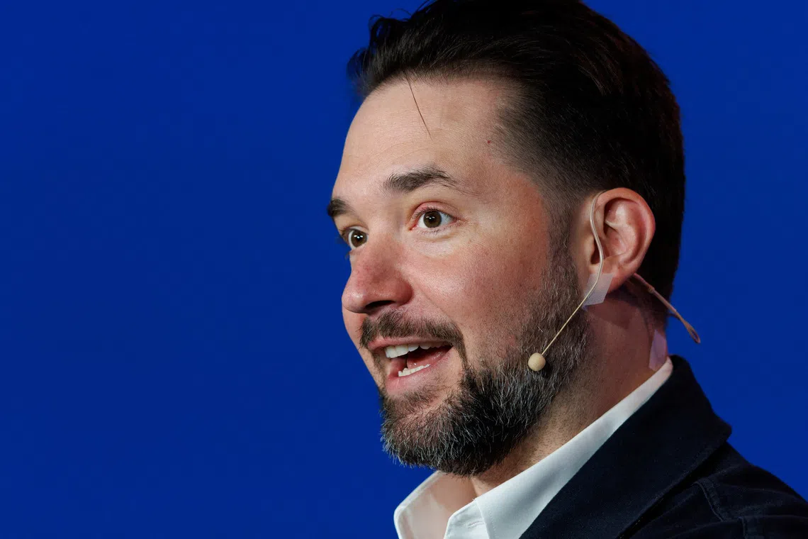 Alexis Ohanian, founder of Seven Seven Six and co-founder and former executive chairman of Reddit, speaks at the 2023 Milken Institute Global Conference in Beverly Hills, California, U.S., May 3, 2023. REUTERS/Mike Blake