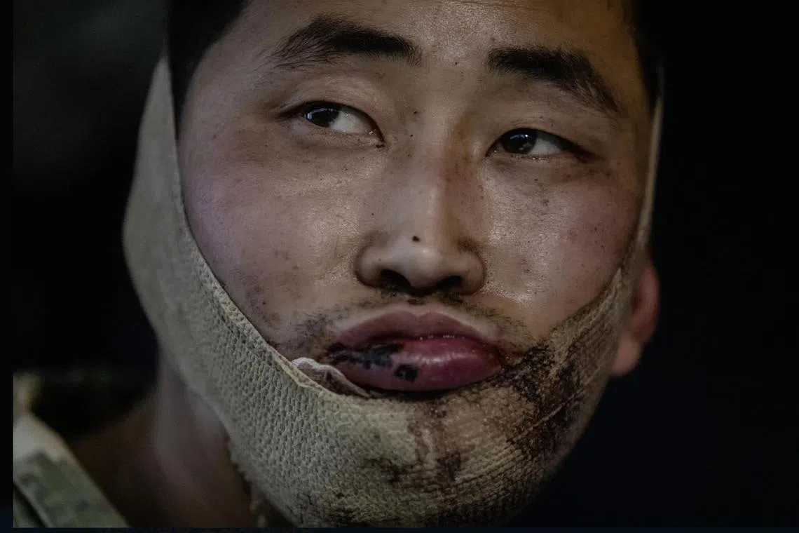 North Korean soldiers were captured by Ukrainian forces in the Kursk region of western Russia.