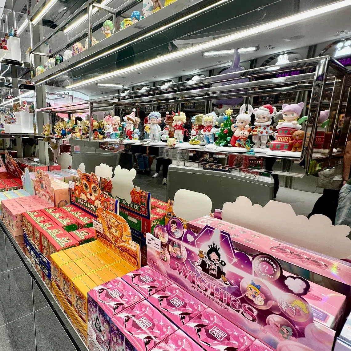 Blind boxes are sealed boxes that contain a random collectible, such as a figurine, toy or accessory.